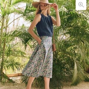 Pact Fit and flare Midi Skirt